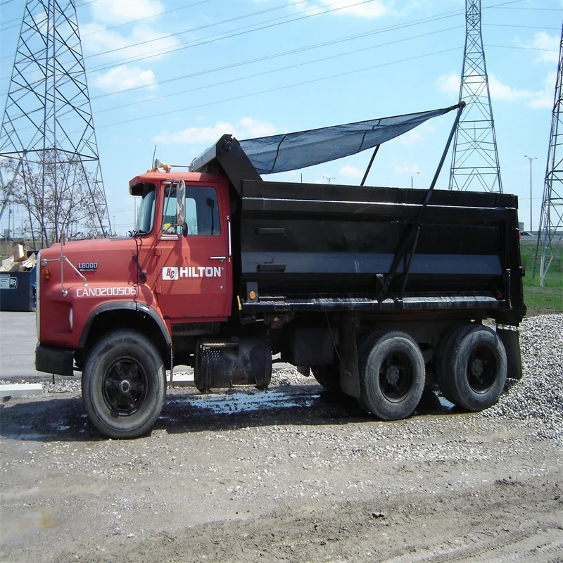 Custom Cargo Net Heavy Duty Plastic PVC Mesh Fabric Dump Trucks Dump Trailers Tarp