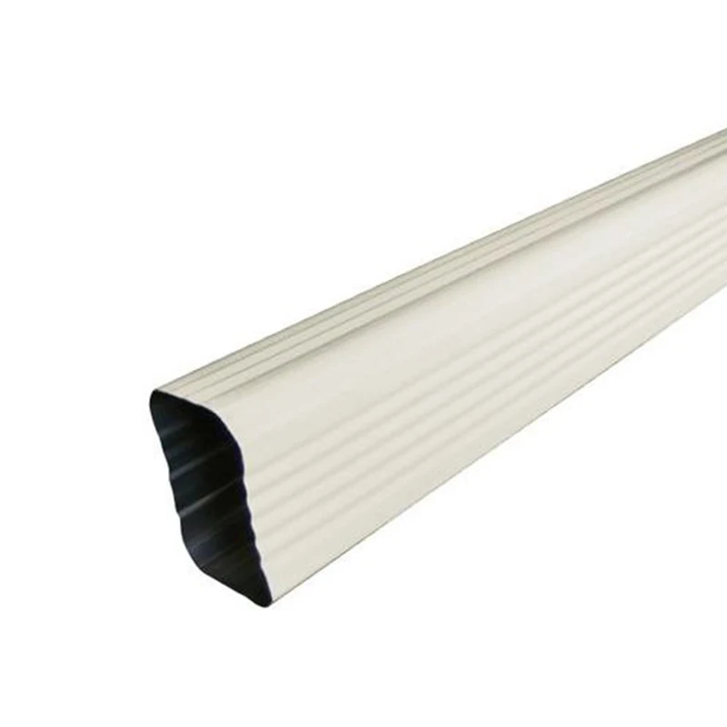light weight flexible aluminum downspout 2x3 2 in. x 3 in. x 10 ft. White Aluminum Downspout Rectangular downspout pipes