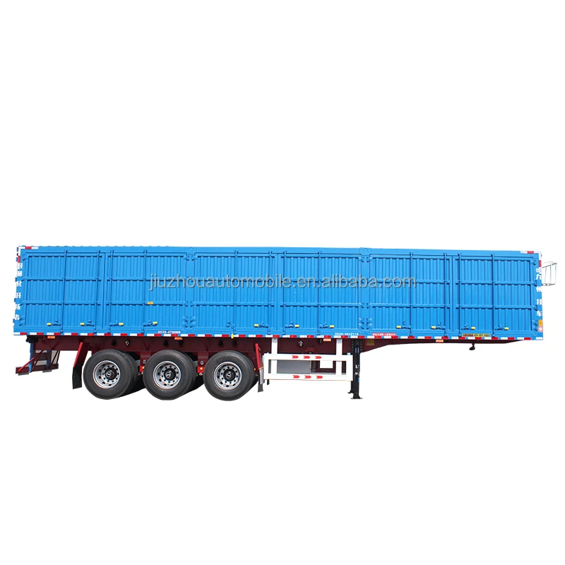 Highly Safe 12R22.5 Iron Multimodal Tyre New Condition Carbon Steel Semi-Trailer Coal Transport Van Truck Trailers Max Payload