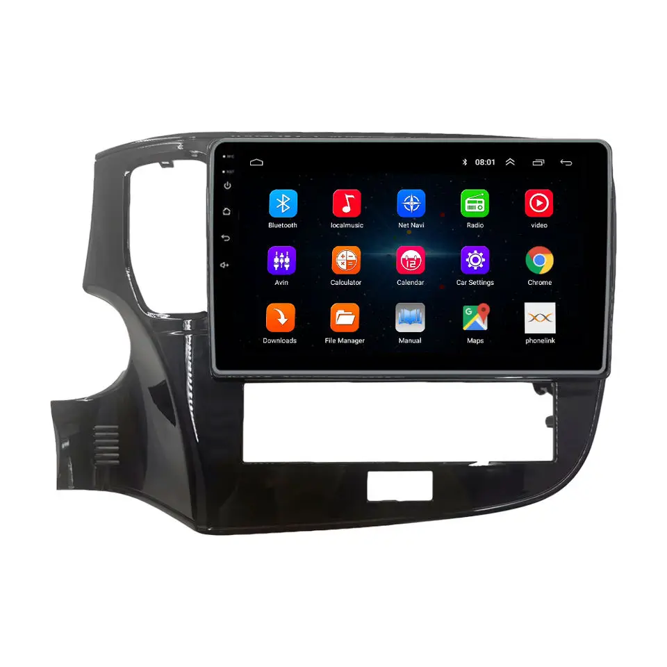 For MITSUBISHI OUTLANDER 2020-2021 Radio Headunit Device Double 2 Din Octa-Core Quad Android Car Stereo GPS Navigation Carplay