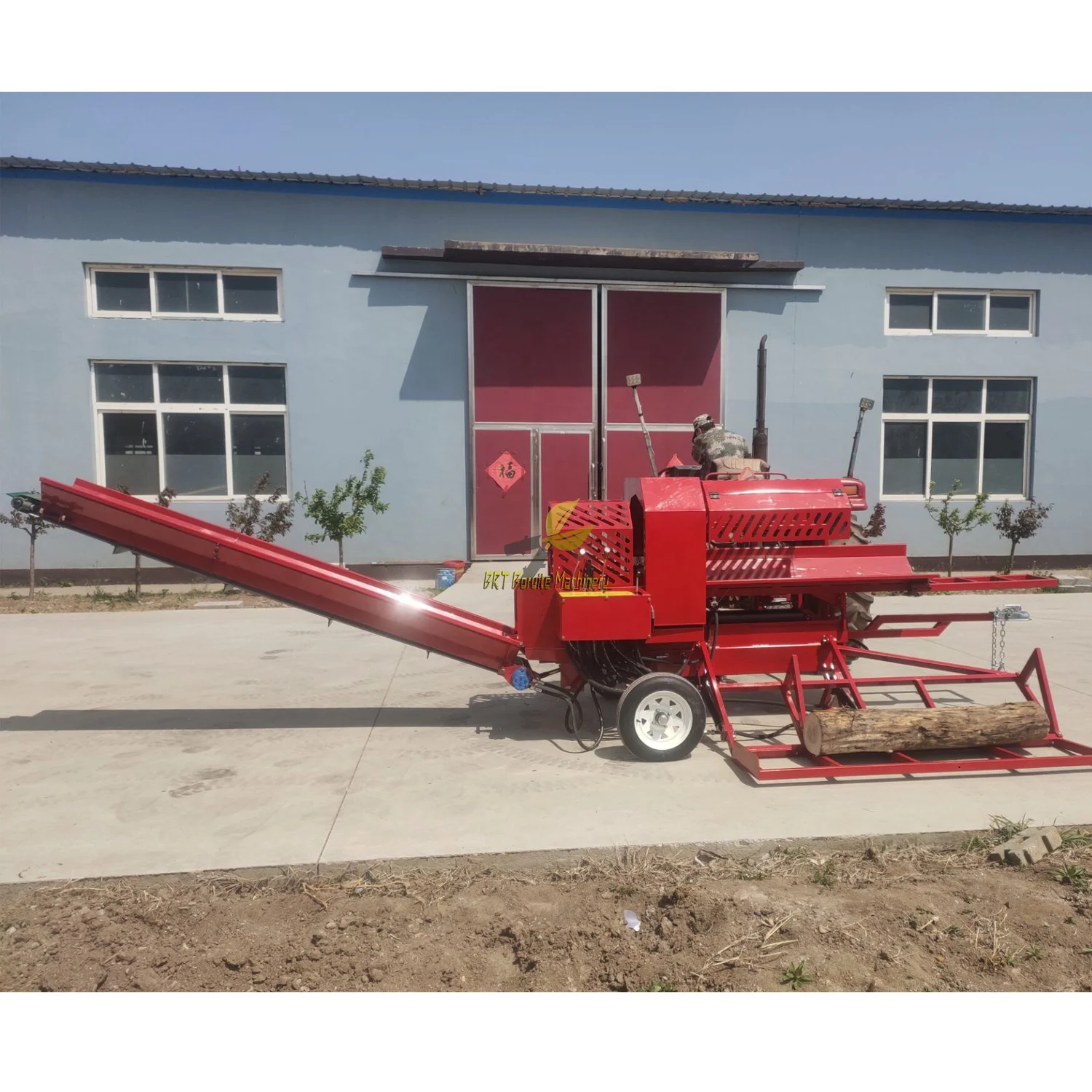 diameter 500mm Tractor attachment wood saw machine with liftter/ chain table power off PTO