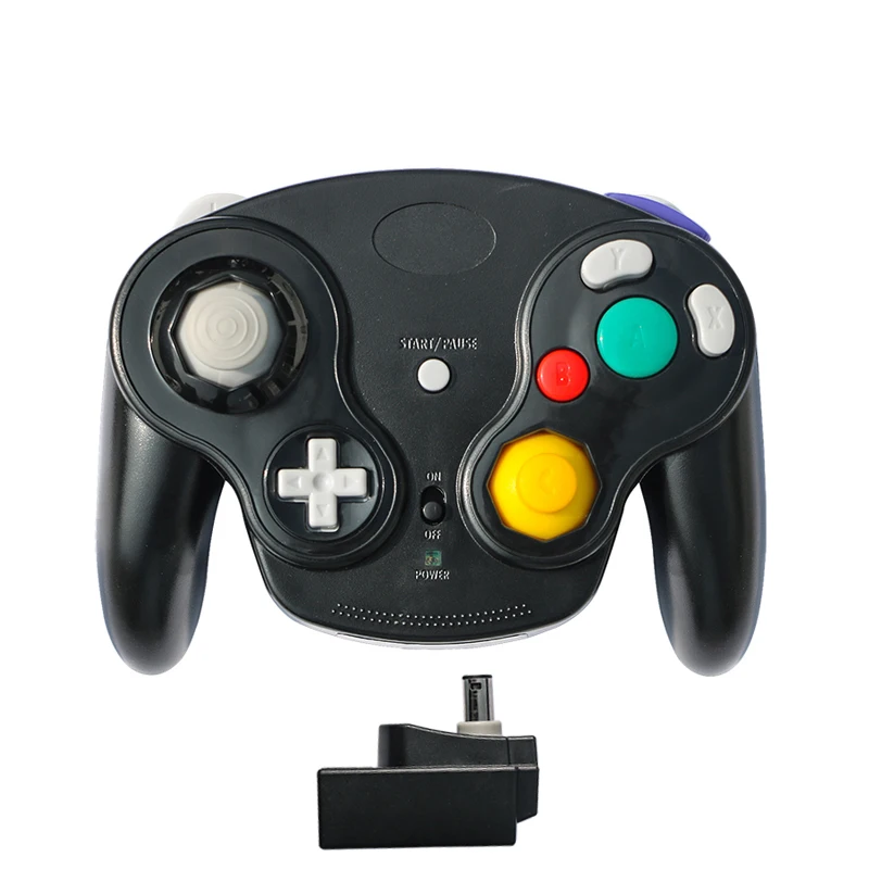 
 Высококачественный беспроводной геймпад, ручной геймпад, контроллер Nintendo GameCube, стильный беспроводной контроллер, геймпад с приемом 2,4 ГГц  