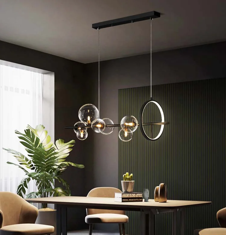  Tom Dixon стеклянный пузырек Свет стеклянная люстра подвесной светильник в металлическом каркасе столовая подвесные светильники