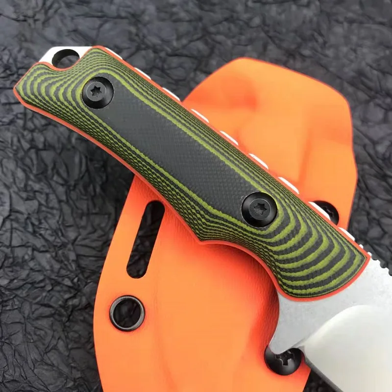 Dual color G10 handle outdoor camping with survival knife self-defense EDC hunting knife