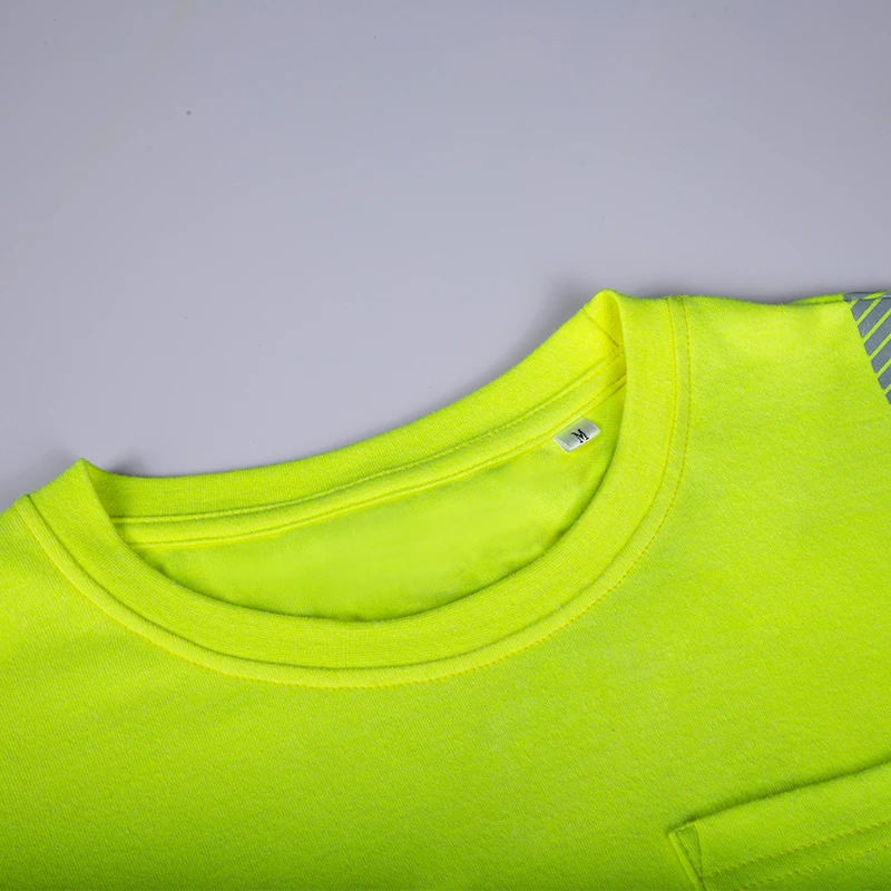 OEM Hi Vis Yellow Modacrylic Welding Fire Retardant Knit FRC Reflective Mechanic Safety Fireproof Flame Resistant FR Work Shirt