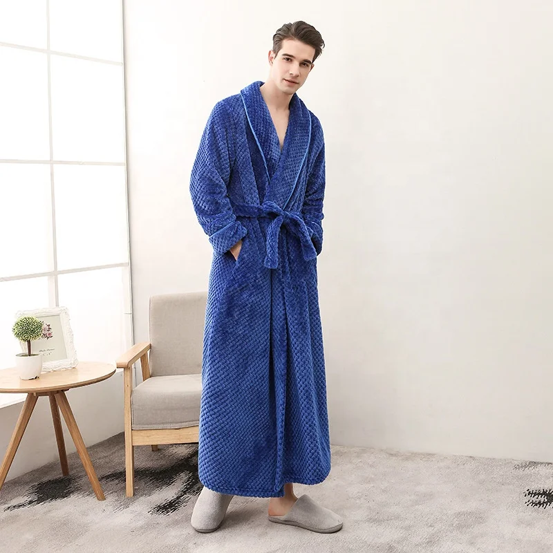 2022  Mens Fleece Robe Soft Light Hotel Bathrobe Bathrobe for women