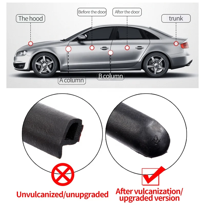 Good manufacturing quality door weather car seal strip door edge cover guard strips silicone sealing strip