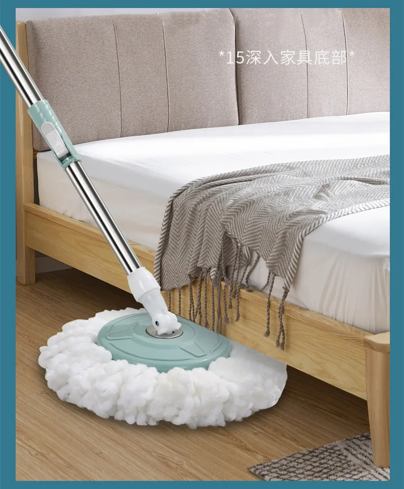 2023 Hot Sale 360 Rotating Magic Flat Mop Floor Cleaning Spin Bucket Mop
