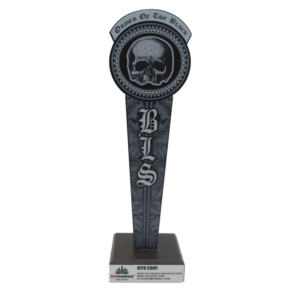 Jienabon Design DY-TH307 draft of the black beer tower tap handle
