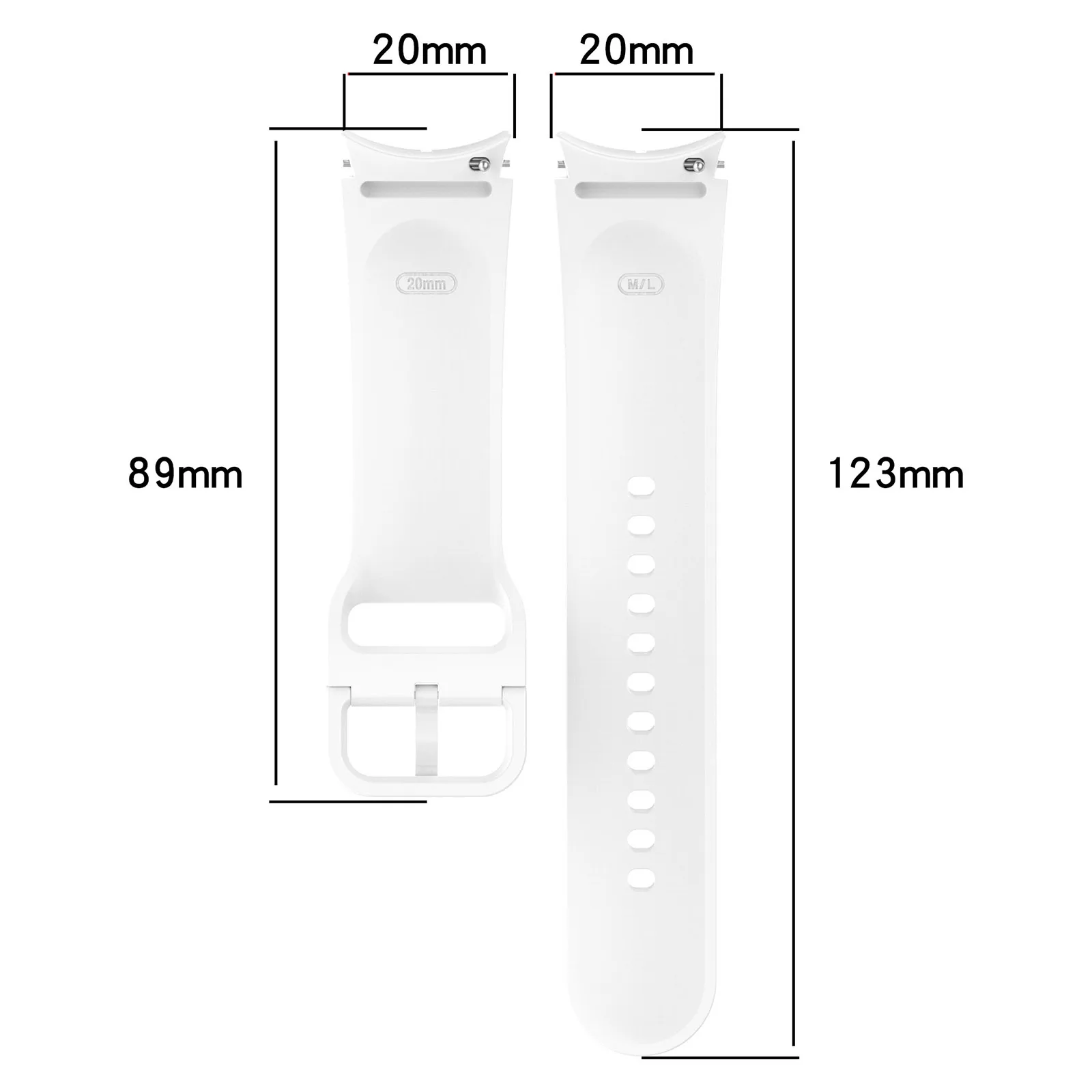 Grooved Silicone Strap Band For Samsung Galaxy Watch 5 Pro Watch 4 Classic watchband