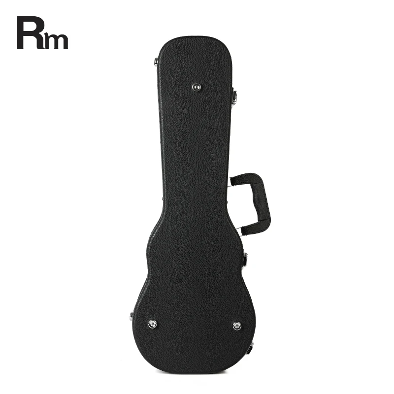 24 Inch Ukulele Case Solid Wood Instrument Bags&Cases Leather Cover Musical Instrument Case