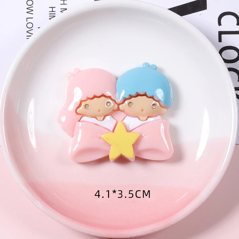 Bulk Flat-back Resin Charms Kawaii Baby Boy Girl Resin Accessories for Mobile Phone Shell Decoration