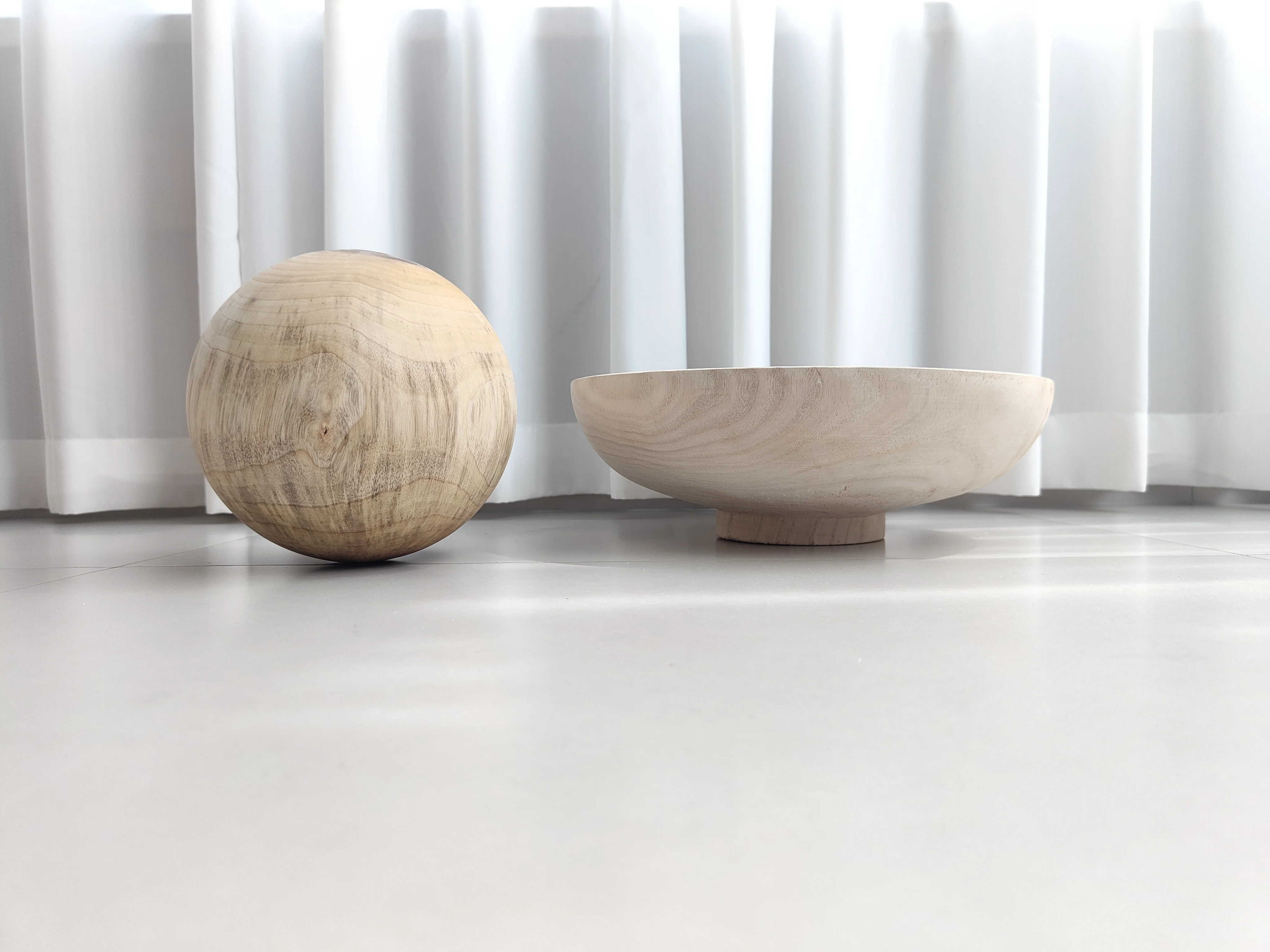 Wood Decorative Balls Tray Bowl Decor/camphor wood ball decor/6 inch wooden balls