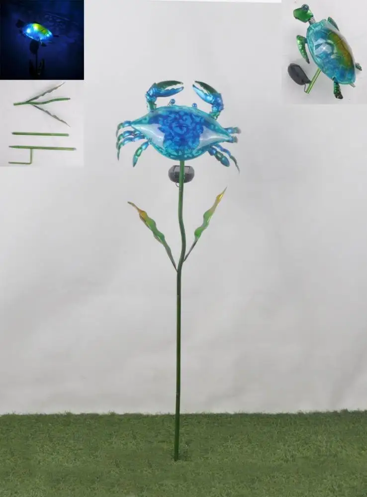 Regal Art & Gift Solar Garden Stake, Crab