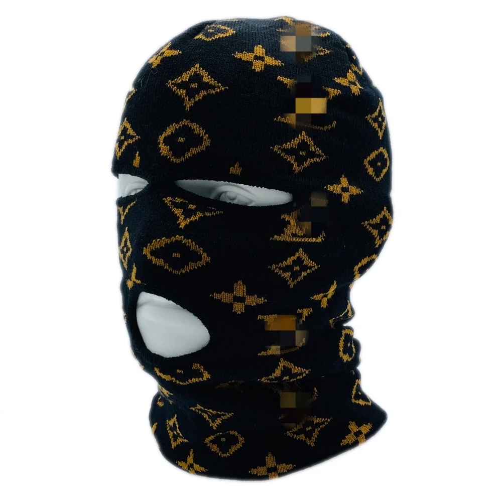 Wholesale polyester custom printing logo full face mask thermal waterproof ski mask printed balaclava