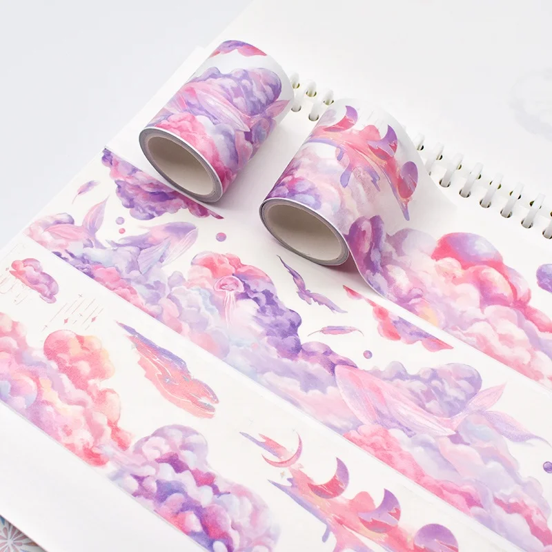 Tape Manufacturer Custom Printing Adhesive Paper Color Decoration Washi Tape Diy High Quality Japanese Kawaii Washi Tape