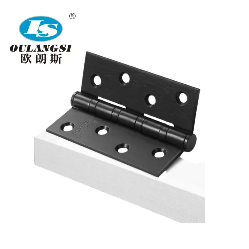 OLS-D42 201 304 Stainless Steel Flat Hinge Black Wooden Door  Hinge Flat Open 4 inch 5 inch 3 inch Window Hinge