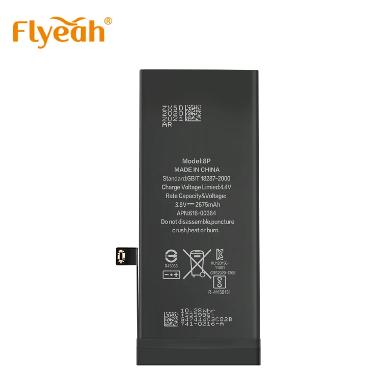 Wholesale new replacement AAA cell phone rechargable battery for iPhone 8P