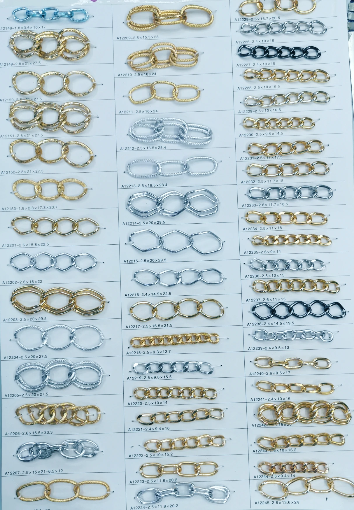 China Wholesale  Chains Wholesale Alu Stainless Steel Gold Silver Black Colors Chains For Men Women