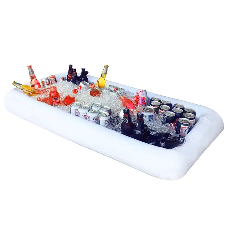 PVC Water Ice Tray Food And Drink Ice Bucket Tray Pool Party Water Supplies