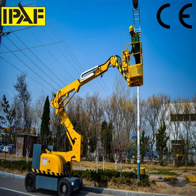 26ft--72ft New Tracked Towable Self-propelled Towable Articulated Boom Lift Rental  Lift Aerial Work Platform