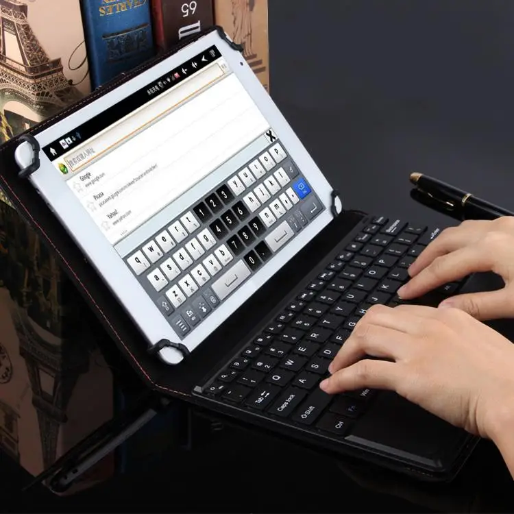 Universal Touchpad Keyboard Bracket Case For Samsung Lenovo ipad Huawei Xiaomi Tablet 9 10 11 Stand Protective PU Leather Cover