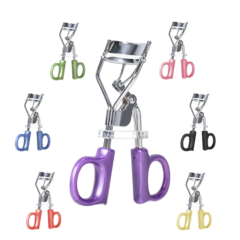 Private Label Fashional Sunflower Curling Eyelash Beauty Tools Handle Eyelash Curl Purple Stainless Steel Eyelash Curler A340