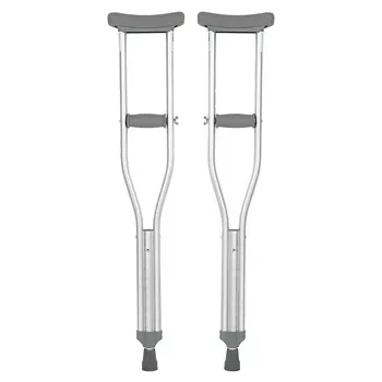 MSMT Height adjustable Medical Aluminum Crutches dual adjustable Lightweight forearm crutch armrest medical crutch for sale