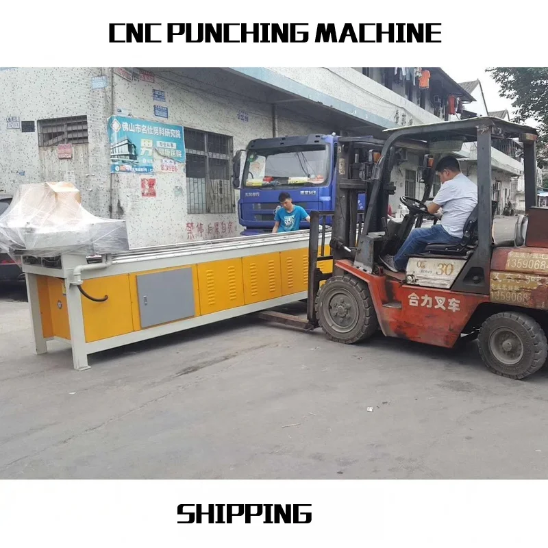 automatic manual square round tube hole hydraulic punching cutting machine cnc plc with competitive price and high
