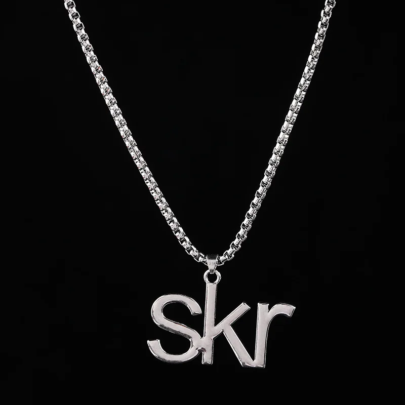 Hip Hop Razor Blade Whistle Weightlifting Pendant Necklace Hot Sell Party Multi-shape Pendant Necklace