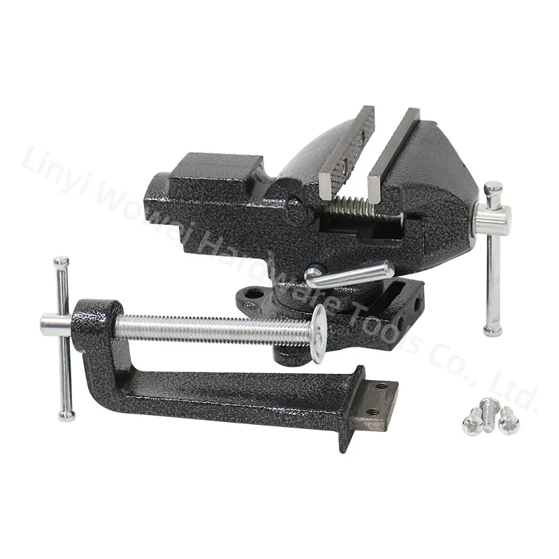 Clamp Post Universal  Bench Clamps 360 degree Swivel Base Bench Vise with Home Vise for Holding