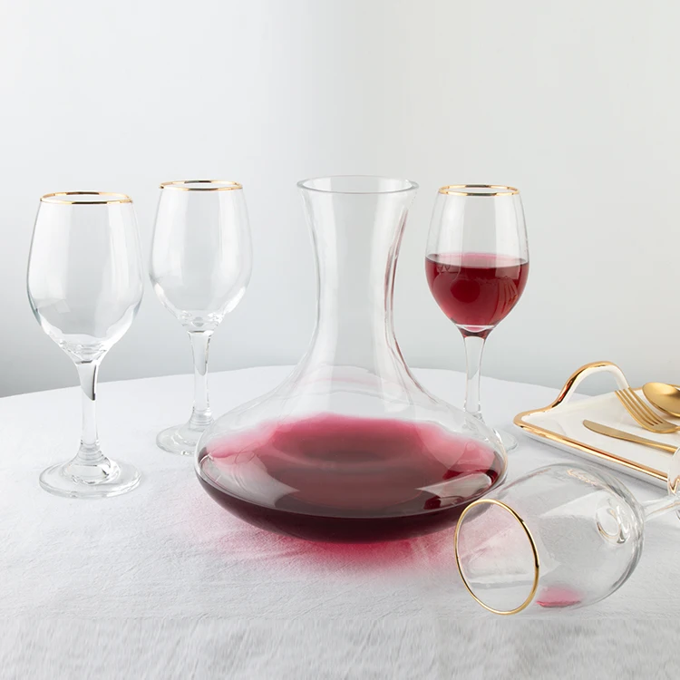 hotel home wholesale factory price 1.5L red wine decanter glass decanter bottles