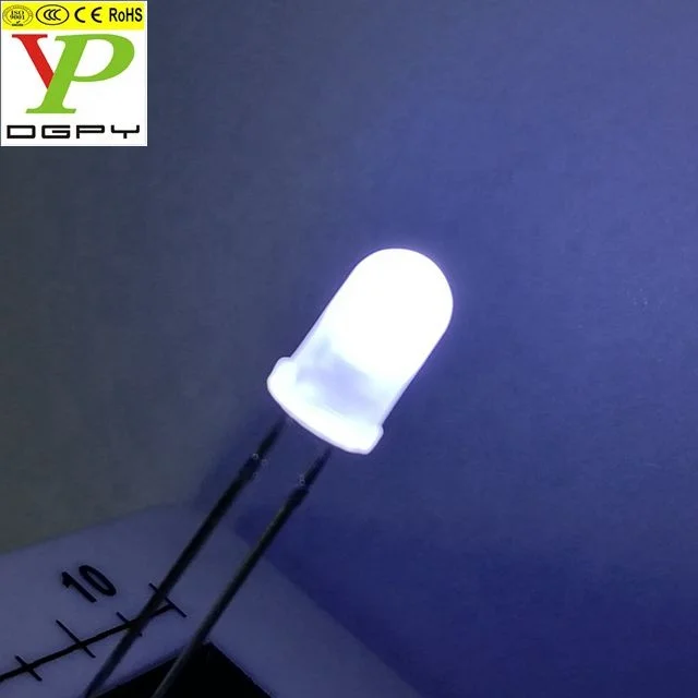 led diode 3v 5mm milky