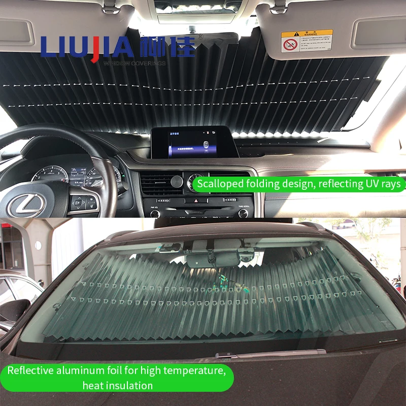 Sunshade Vehicle Curtain   UV Sun Visor Protect Easy Use Keep Cool Window car window roller blind