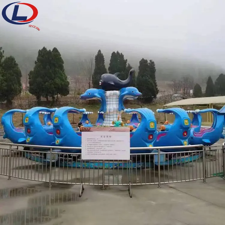 High Quality Amusement Park Rotary Shark Rides Kids Playground Outdoor Water Shooting Game Shark Island Battle