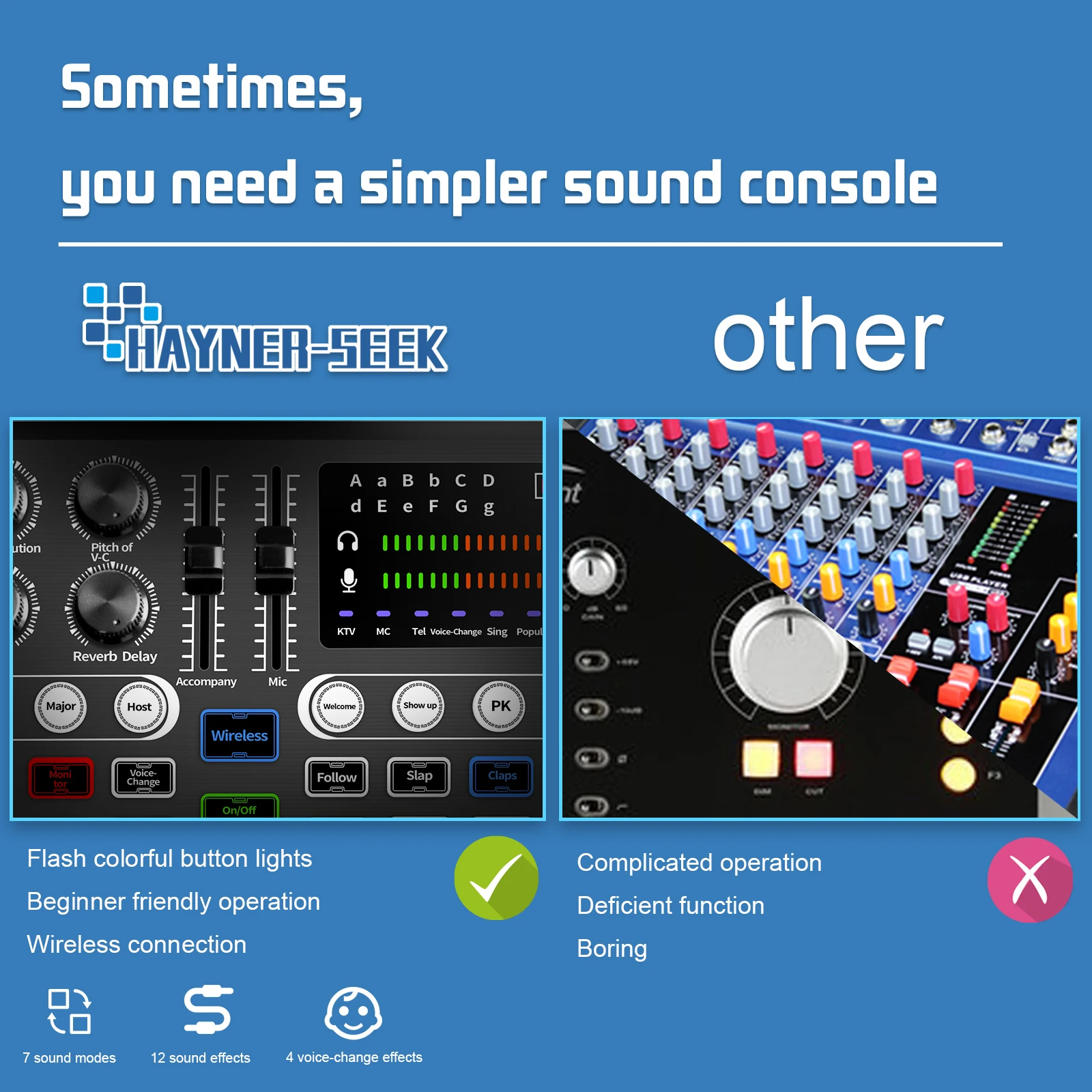 Recording Studio XLR Desktop Condenser Microphone and Monitor Headphone With Sound Card with mixer Podcast
