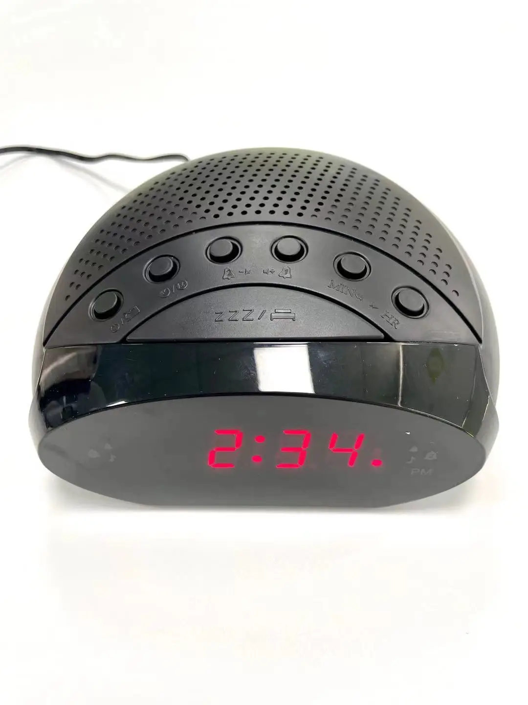 2023 New Products LED Display Two Band AM FM Radio Clock with Speaker for Bedroom Hotel Table Desk Case