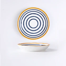 Wholesale  Personalized Plates Soup Porcelain Color Plate