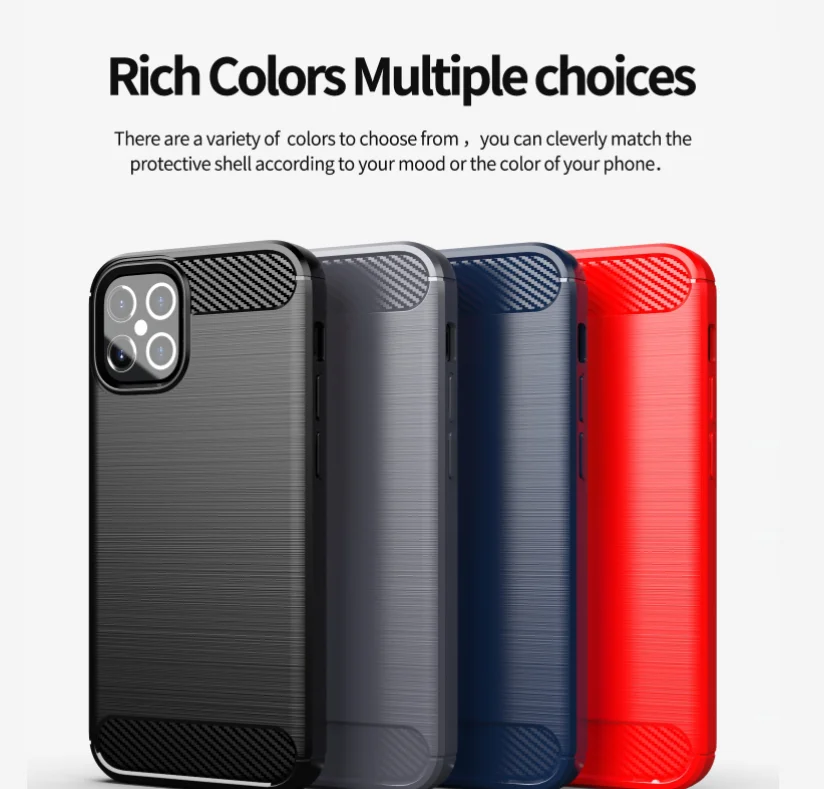
Fashion Carbon Fiber for iPhone 12 Pro max phone case iphone case cover for iphone 11 12 13 pro max Phone Case 
