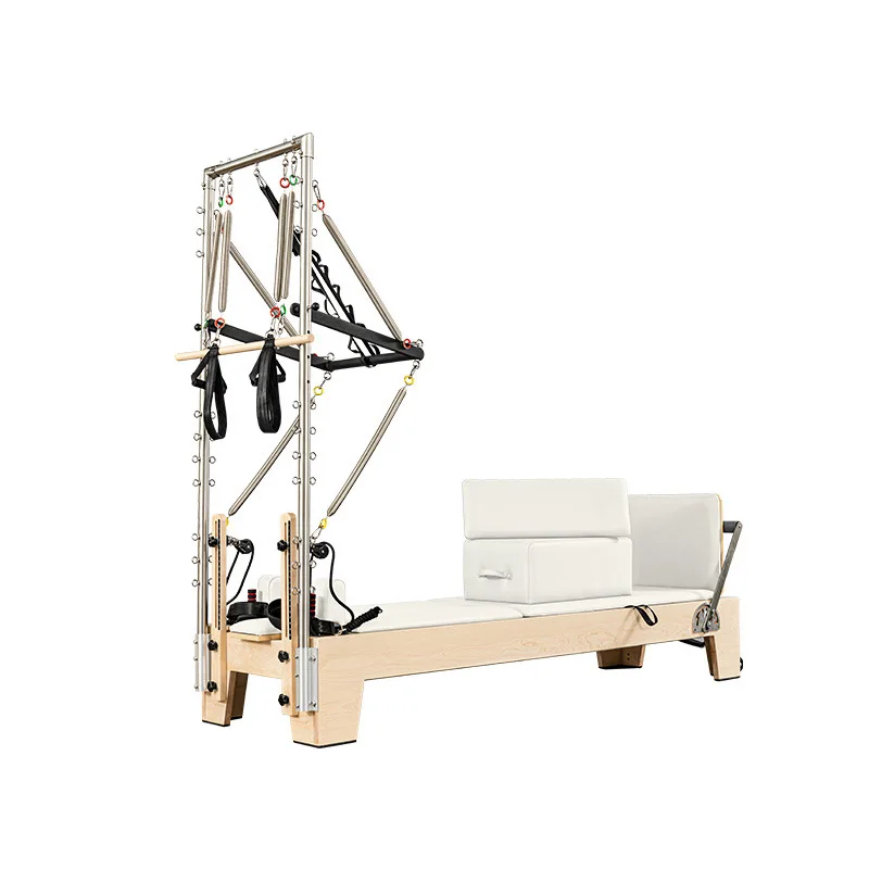 Yoga Bed Body Balance Reformers Pilates  Half Tower White Maple Wood Pilates Reformer Machine