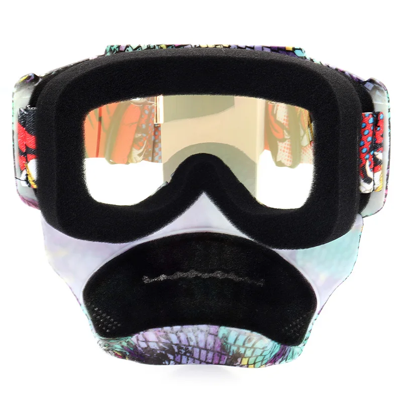 Windproof motorcycle goggles for glasses off road motocross motorbike full paintball masks