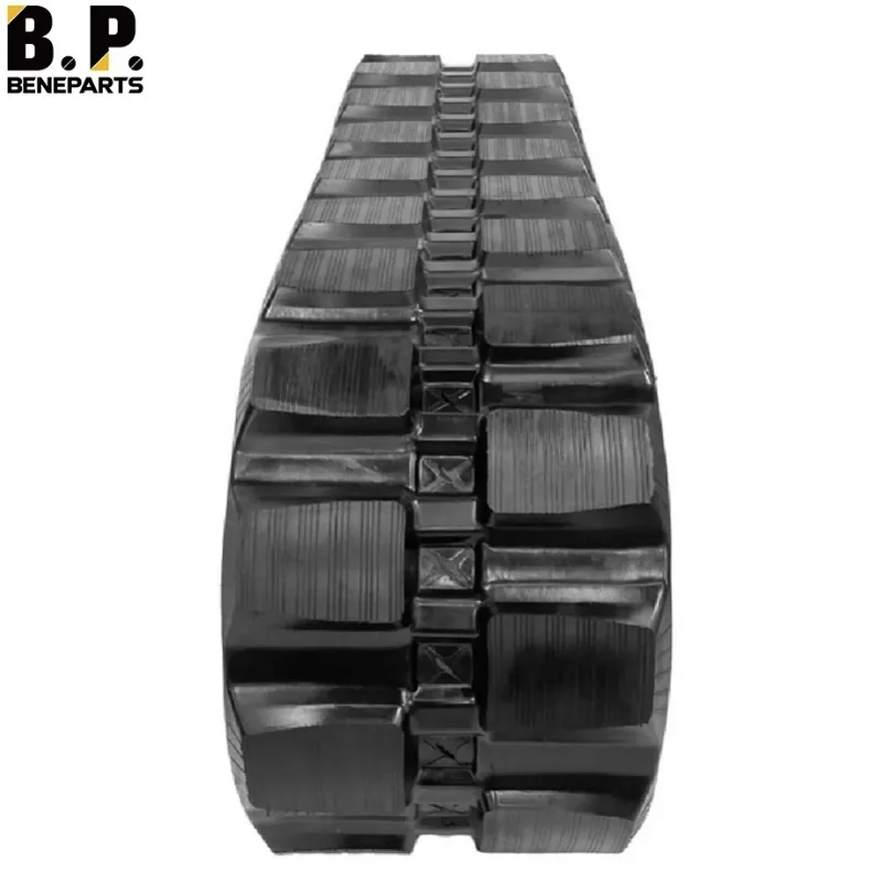 600X100X80 Undercarriage Parts Harvester Rubber Track Excavator Chassis For Mini Excavator