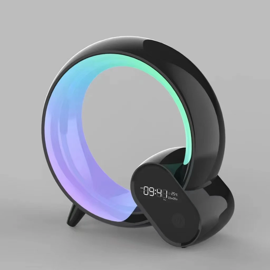 Fullwill White Noise Machine Alarm Clock and Nightlight with Natural Sound Alarm BT Spraker Night Lamp Digit Clock