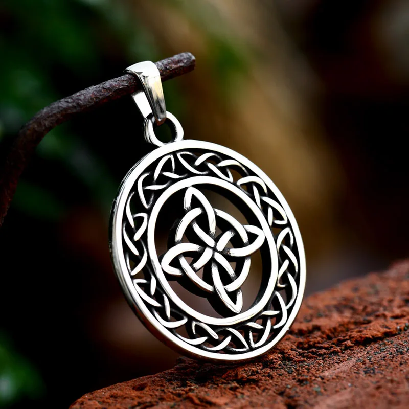Stainless Steel Celtic Knot Pendant Vintage Blank Pendants For Necklace Jewelry Making