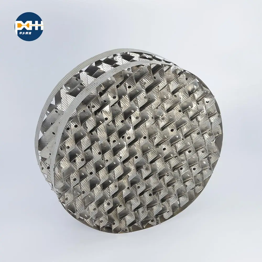 
hot sale 304ss 316L metal perforated plate corrugated structured packing 