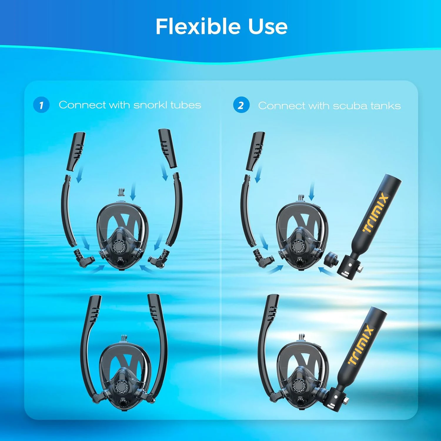 Trimix Lung Tank T-500 Diving Equipment Mini Hookah Diving Compressor With Scuba Diving