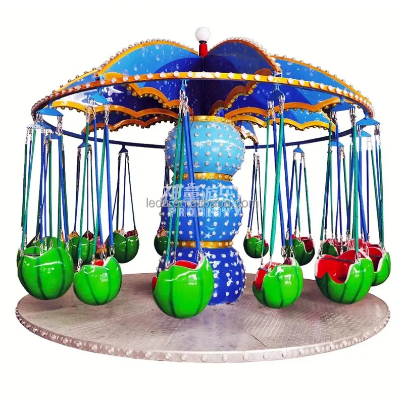 Factory cheap price amusement equipment rotating watermelon flying chair for children