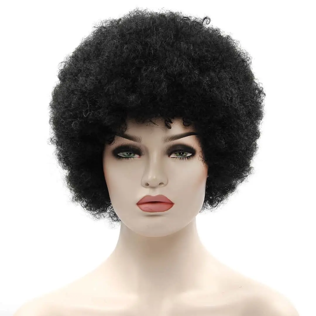 wholesales factory cheap price afro kinky curly wigs