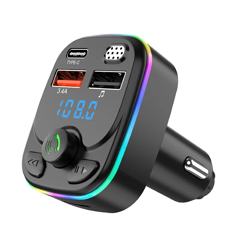 C8 Car Transmitter MP3 Fast Charging PD20W Handsfree FM Car Fast Charge