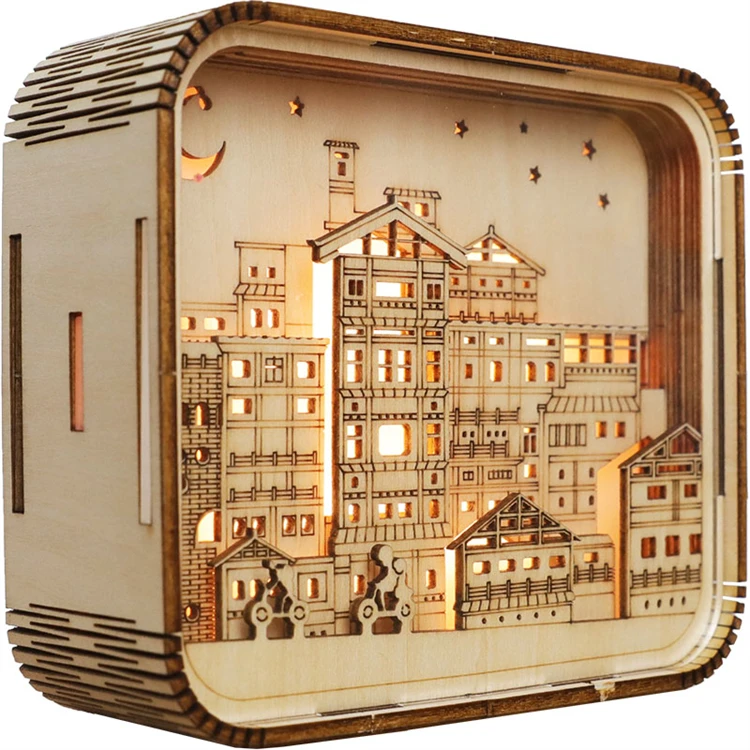 Discount Price Accept Custom Hong Ya Dong 3D Jigsaw Puzzle Model With Light